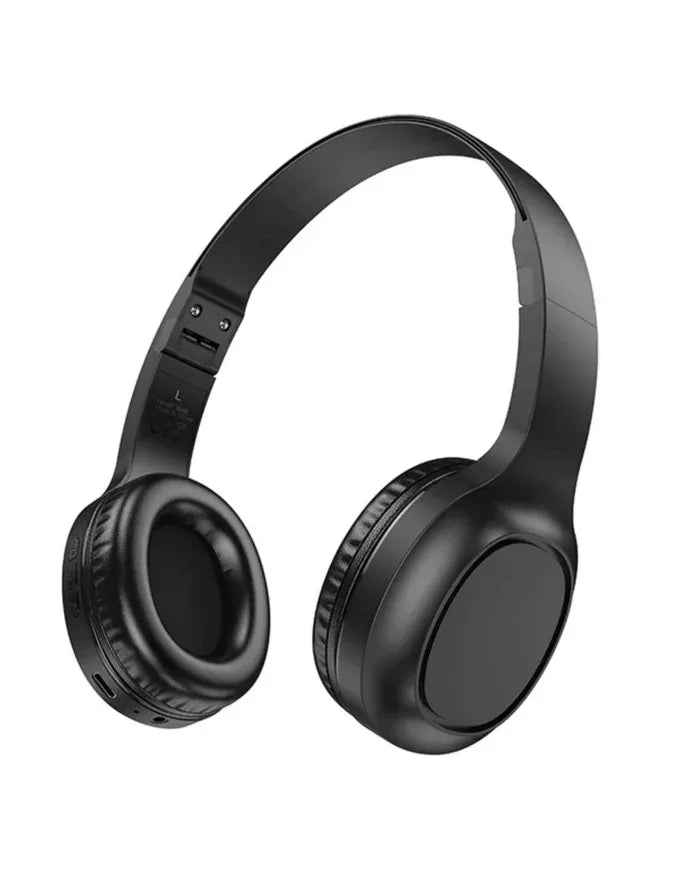 Techplus Hoco W46 Bluetooth wireless headset with in-ear design and adjustable ear hooks for comfortable listening.