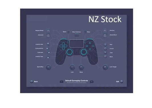 Gold PS4 controller by techplus, shown with ergonomic design and button layout for home gaming on PlayStation 4.