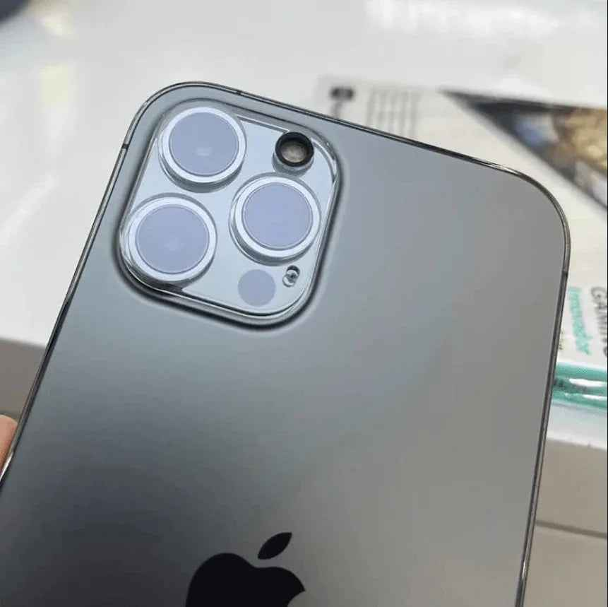 Techplus iPhone 15 Pro rear back camera glass replacement lens cover for mobile phone repair, clear and durable.