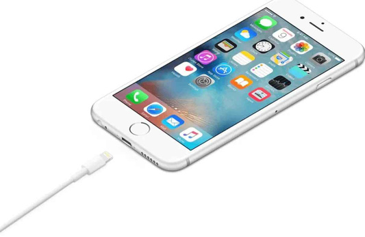 Techplus 1-meter Lightning cable for iPhone and iPad, fast charging USB cable with durable design and USB-C compatibility.