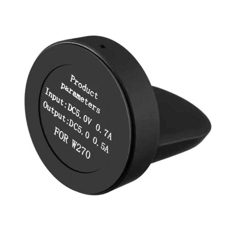 Black LG SmartWatch Charger Cable (W270), 1 meter USB-C to Micro USB, compatible with LG smartwatch in natural black color.