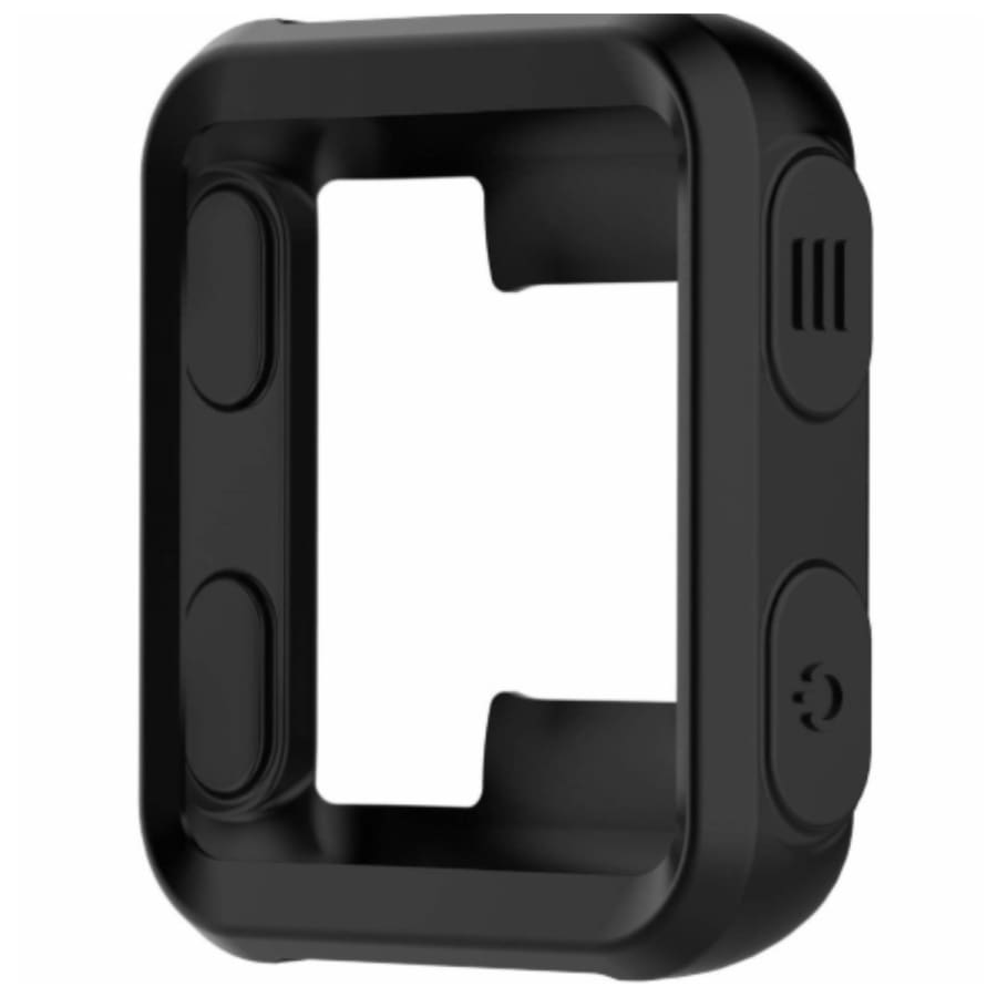 Black protective watch case for Garmin Forerunner 35 series, designed to safeguard the smartwatch from scratches and impacts.