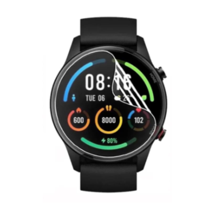 Hydrogel screen protector for Xiaomi Watch Color, pack of 6, transparent watch case cover from That Watch Shop.