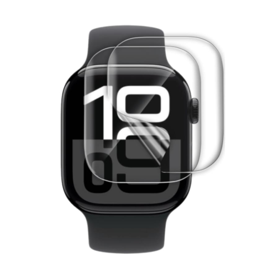 Hydrogel screen protectors for Apple Watch Series 11 42mm, pack of 6, designed to protect the watch display.