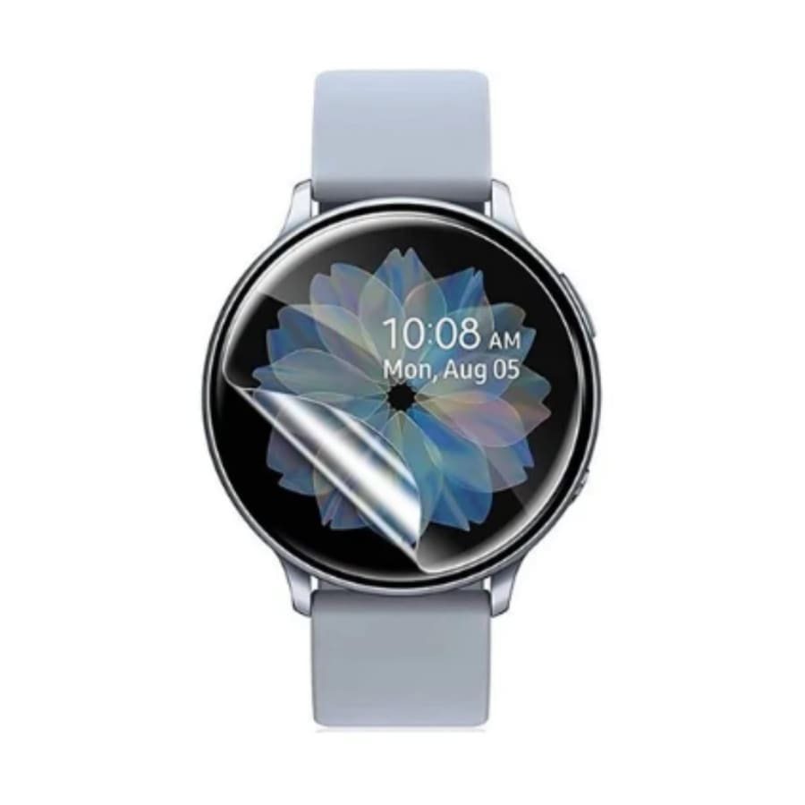 Hydrogel screen protectors for Samsung Galaxy Watch Active 2 40mm, pack of 6, providing durable protection for smartwatch screens.