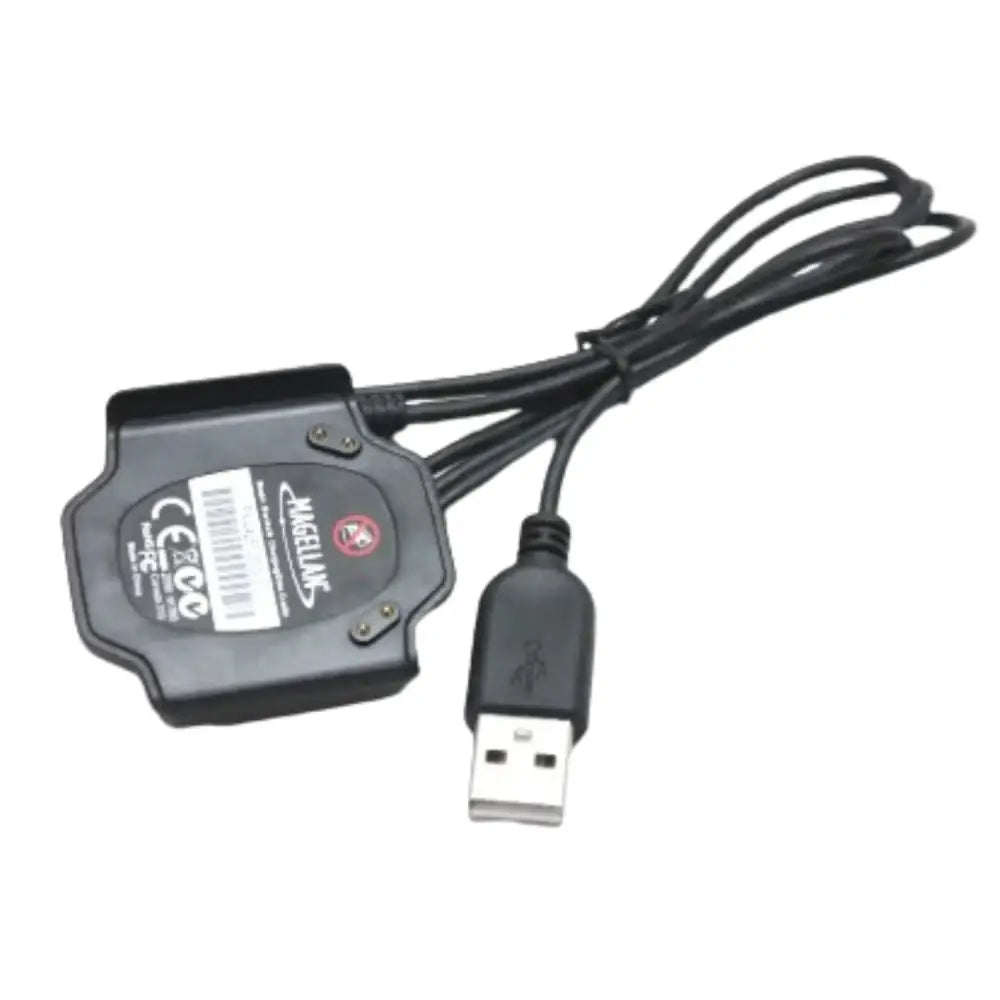 Black Habicare USB charging cable for Magellan Switch Up TWS earbuds, 1 meter long, with USB-A connector for easy charging.