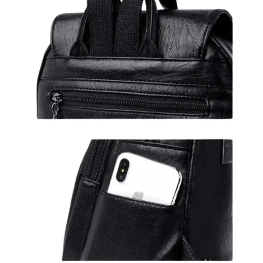 Vintage Soft Leather Backpack for Women Habicare