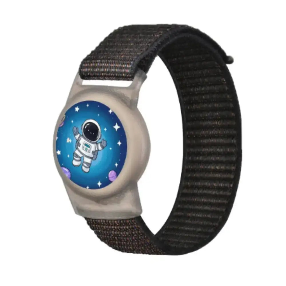 Waterproof nylon Air Tag bracelet for kids from Habicare, featuring TWS design with adjustable strap and secure fit.