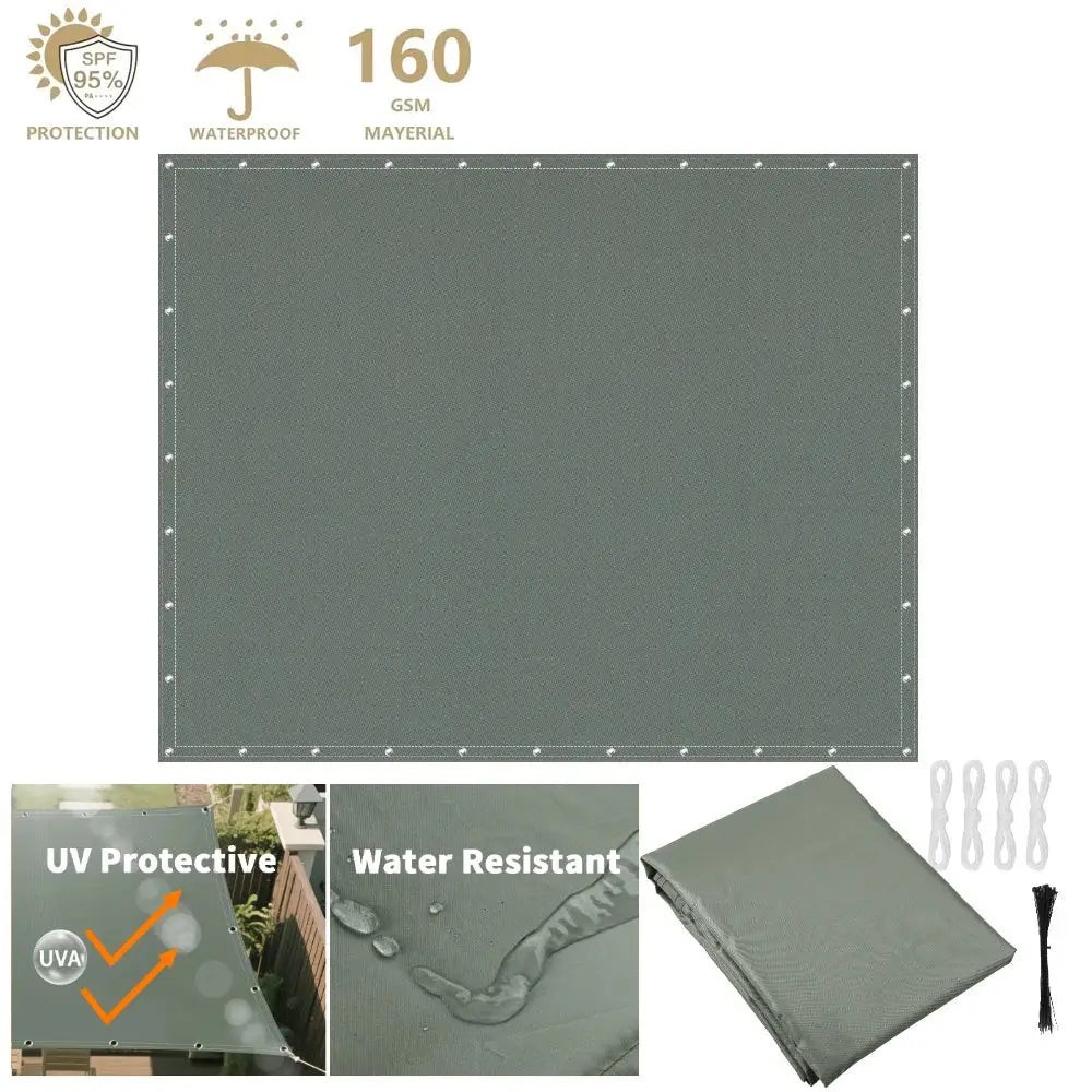 Waterproof Sunshade Sail – Square & Rectangle (4 colours available) Habicare