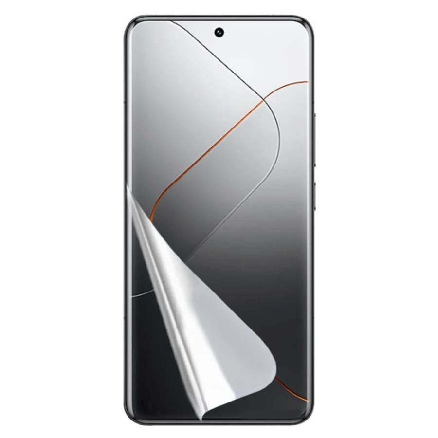 Set of two 9eight5 hydrogel screen protectors for Xiaomi 14 smartphone, providing durable screen protection.