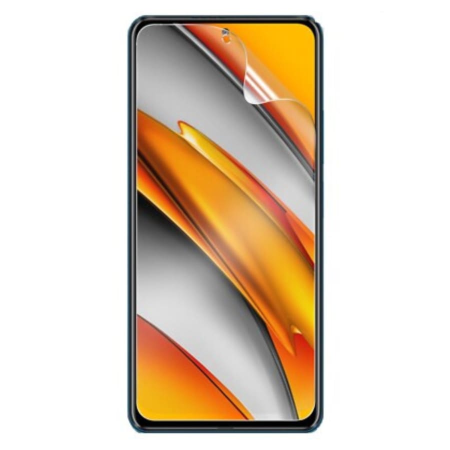 Hydrogel screen protector for Xiaomi Mi MIX by 9eight5, showing a clear, flexible protective film on the smartphone screen.