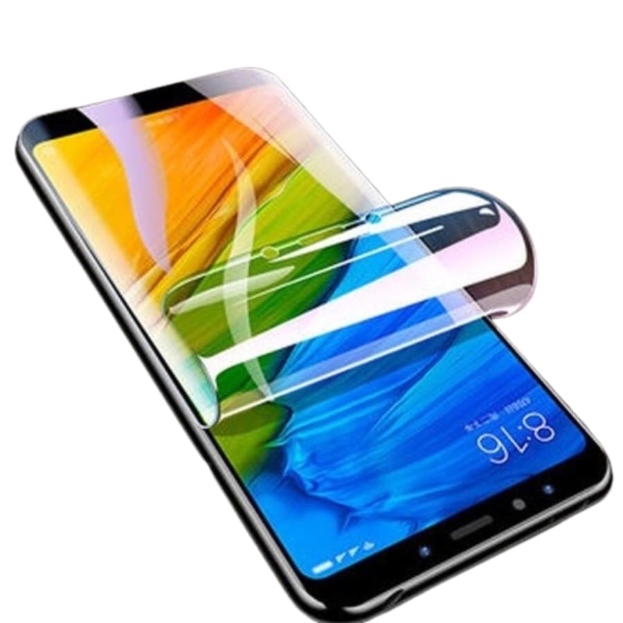 Two 9eight5 hydrogel screen protectors for Xiaomi Mi Note, designed to protect the display with easy installation.