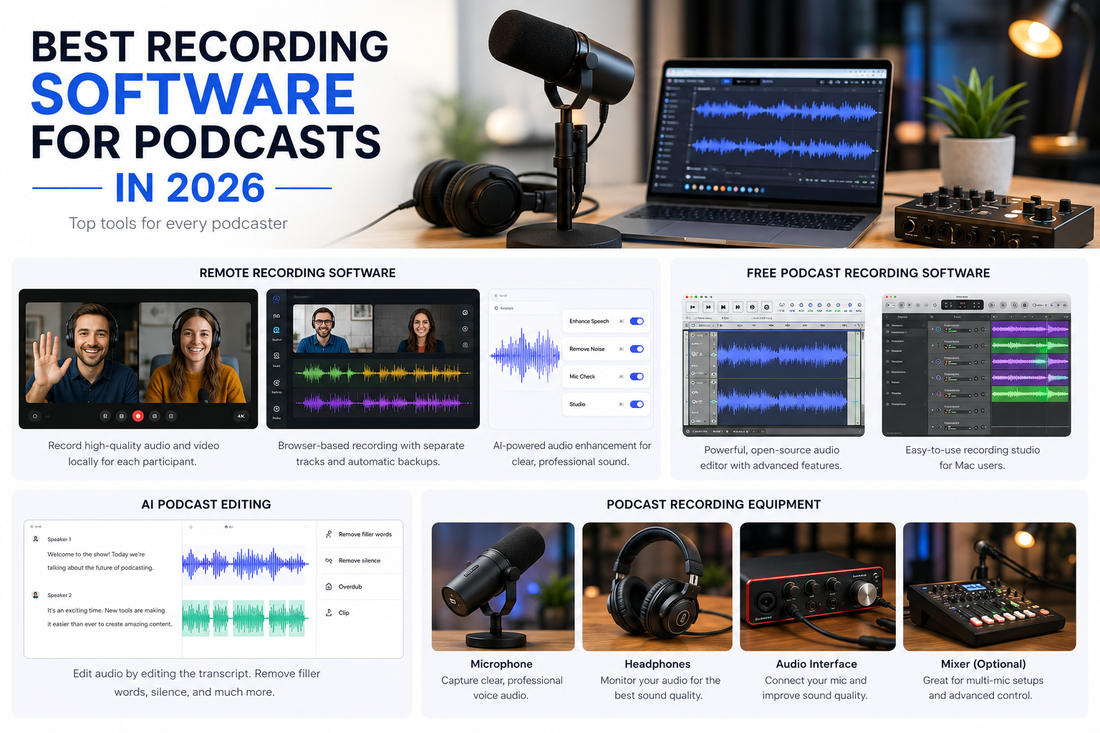 Best Recording Software for Podcasts in 2026