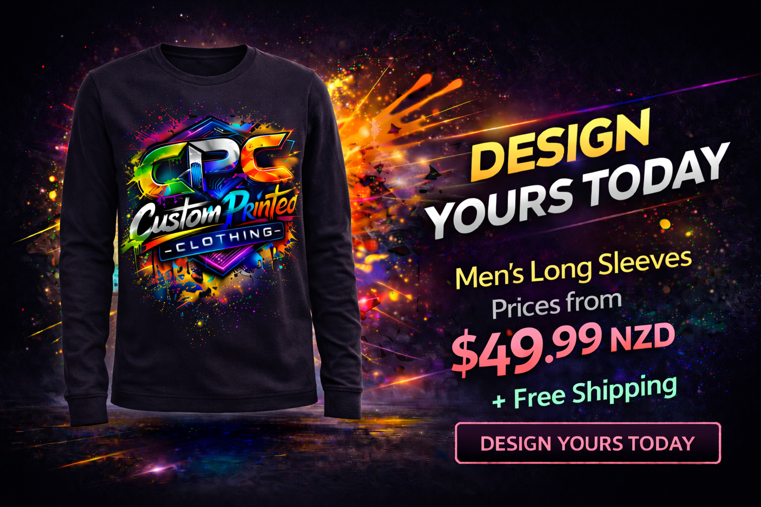 Custom Printed Men's Long Sleeves - Unique Styles Tailored for You
