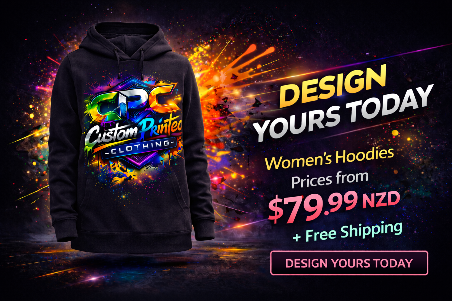 Custom Printed Women's Hoodies - Unique Styles Just for You