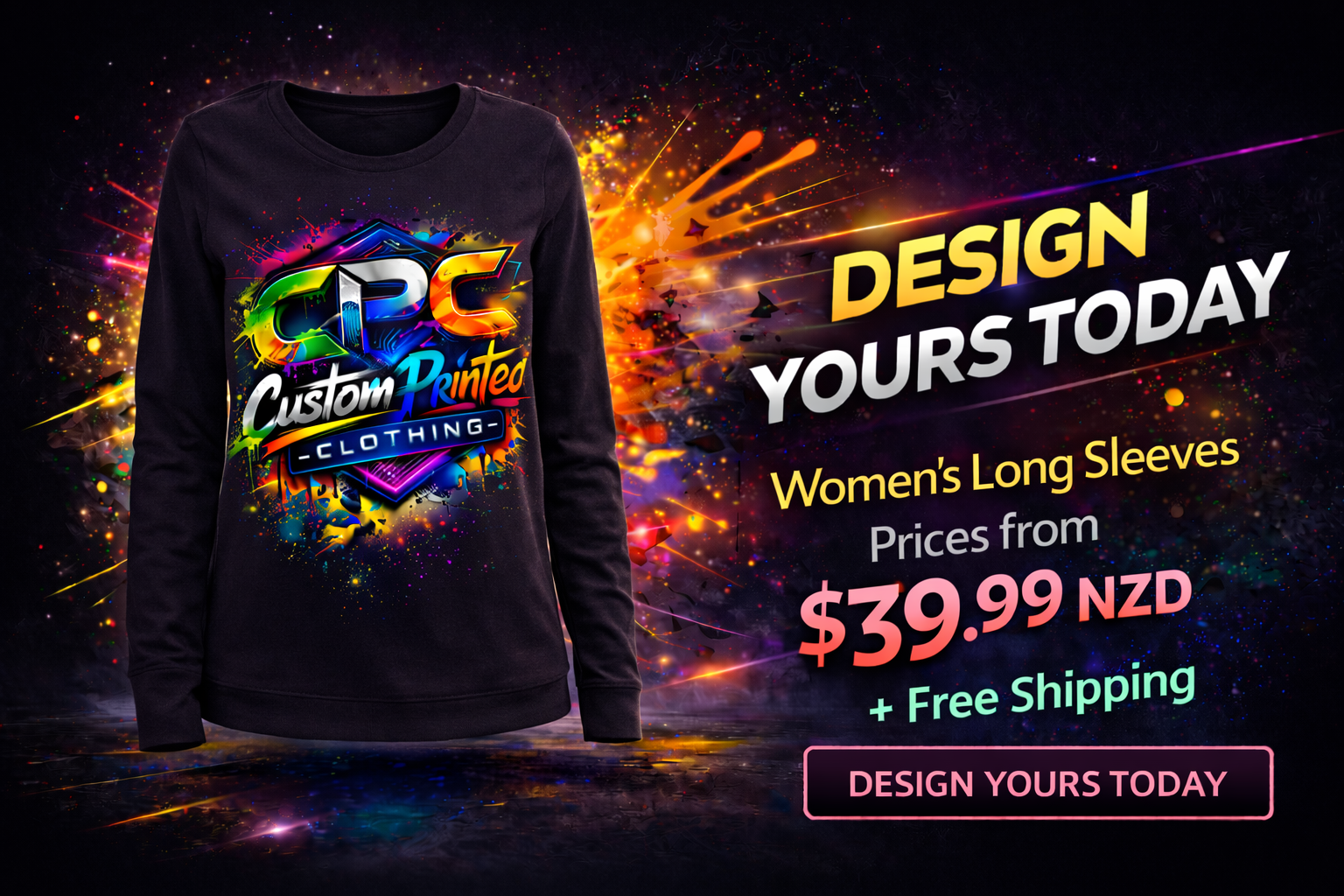 Custom Printed Women's Long Sleeves - Unique Styles Just for You