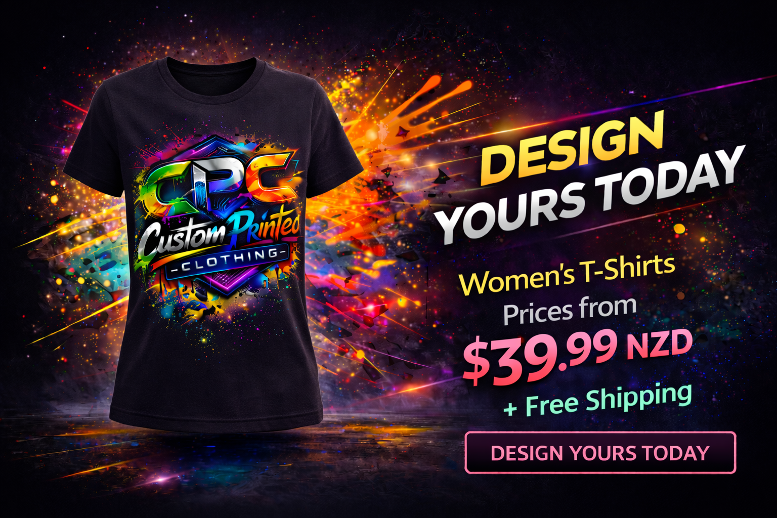 Custom Printed Women's T-Shirts - Unique Styles Just for You