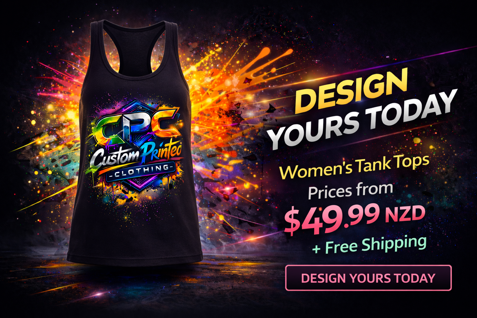 Custom Printed Women's Tank Tops - Unique Styles Just for You