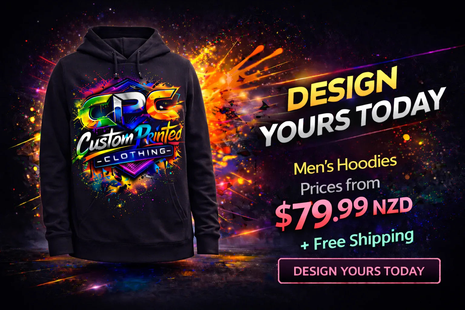 Custom Printed Men's Hoodies - Unique Styles Just for You - ShopHub