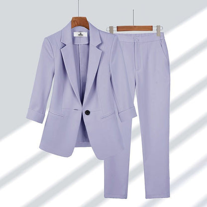 Women's Slim-Fit Two-Piece Trouser Suit – Modern Muse