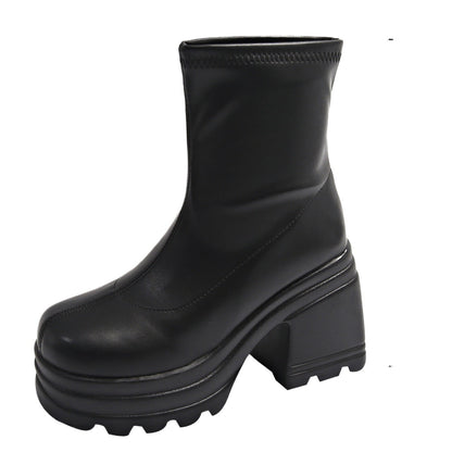 Chunky Heel Fashion Boots