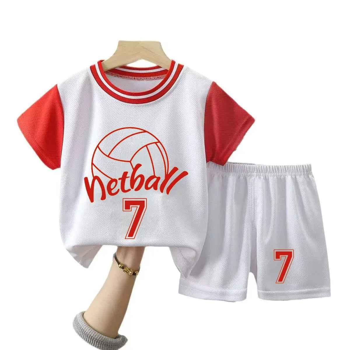 Kids Sportswear Matching Set – Basketball & Netball Style