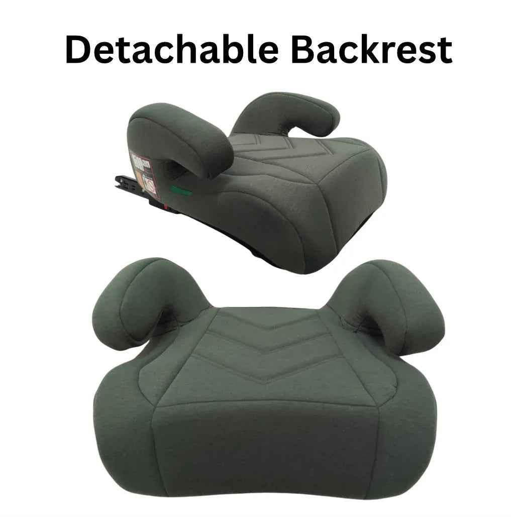 Zen i-Size Booster Car Seat with Isofix and Adjustable Headrest - GREEN