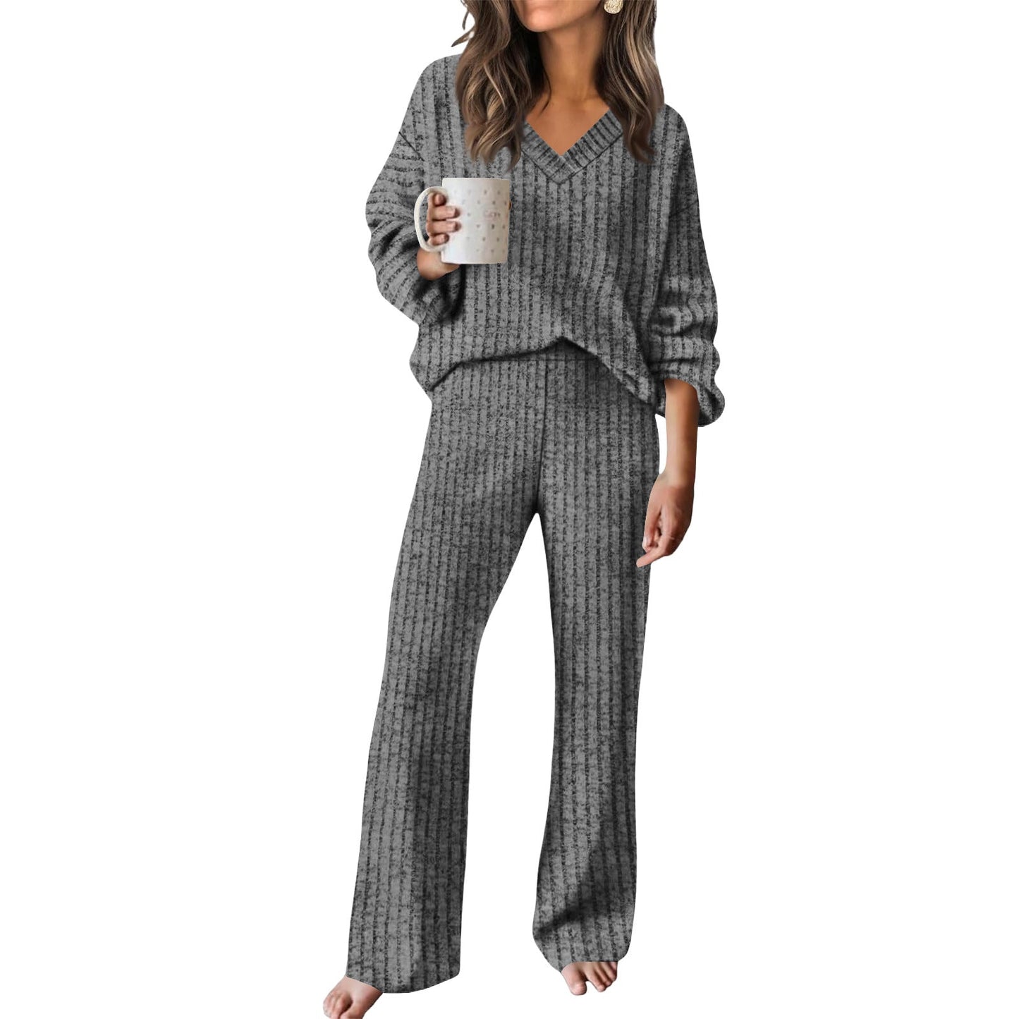 Casual Two-Piece Set with T-Shirt and Pants