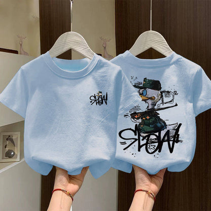 Boys' Pure Cotton Short-Sleeve T-Shirt