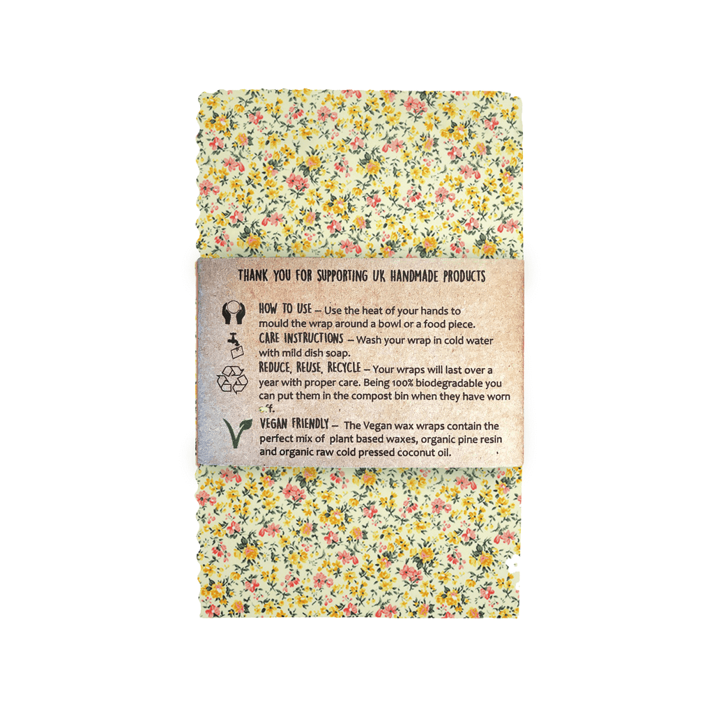 Reusable Vegan Eco Food Wraps (4 Per Pack)-3