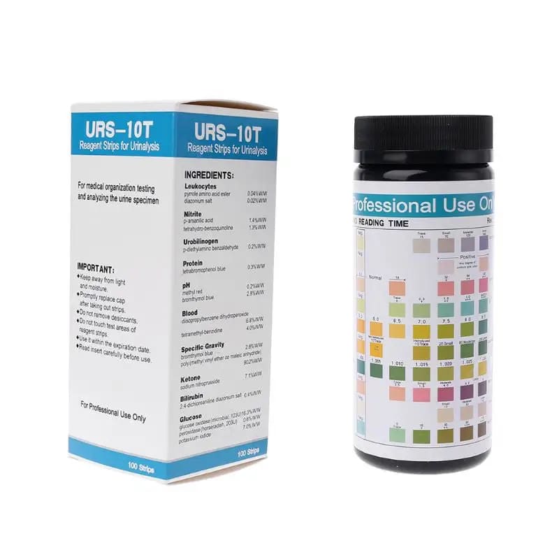 100 Strips URS-10T Urinalysis Reagent Strips - 10 Parameters 9eight5