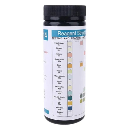 100 Strips URS-14T Urinalysis Reagent Strips  - 14 Parameters 9eight5