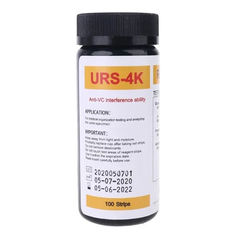 100 Strips URS-4K Urinalysis Reagent Strips - 4 Parameters 9eight5
