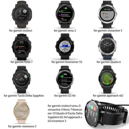 Charger for Garmin Watches (USB & Type C) Habicare