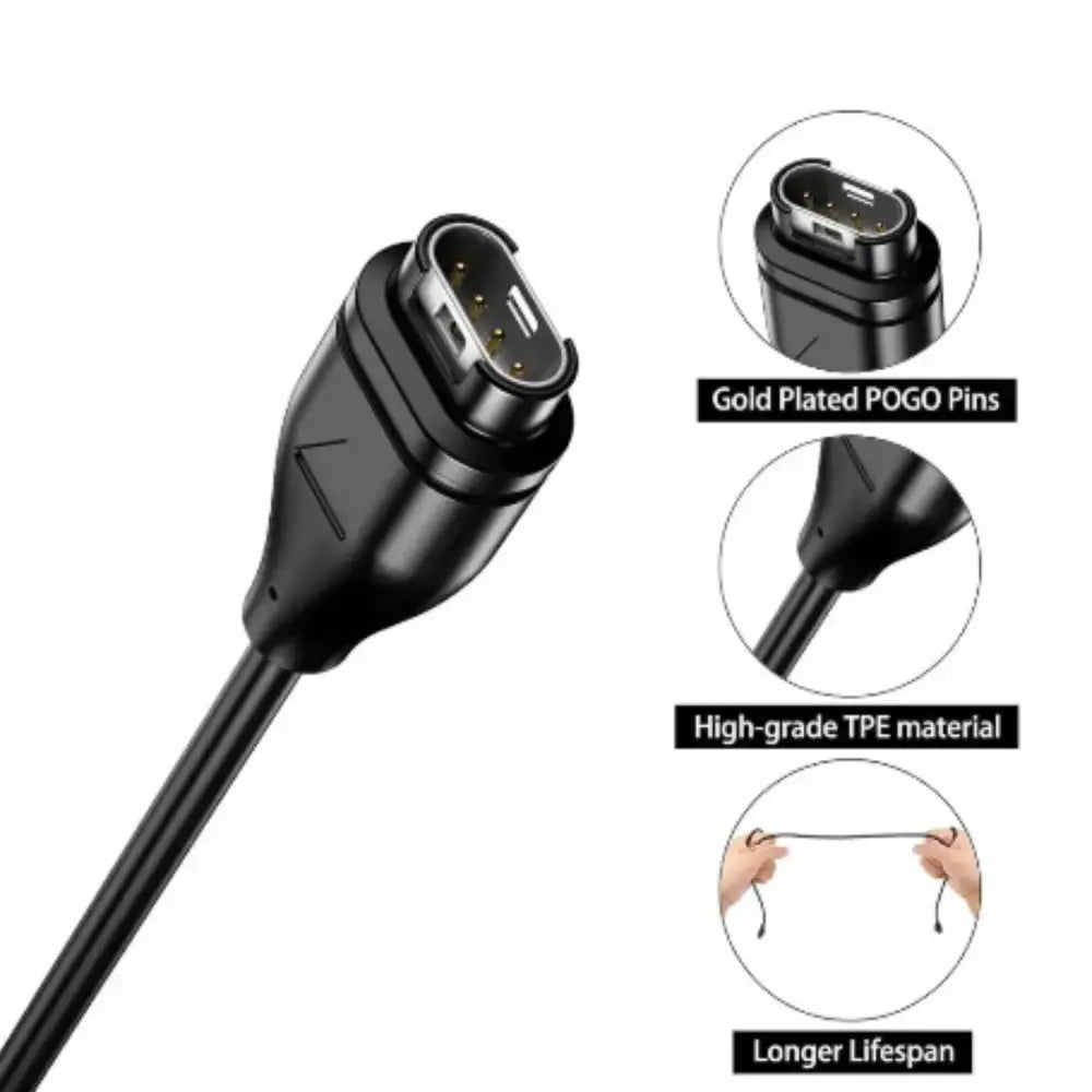 Charger for Garmin Watches (USB & Type C) Habicare