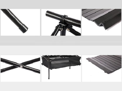 Portable Folding Table Tea Picnic Camping Barbecue Square Table 70*70*70 dealonline.co.nz