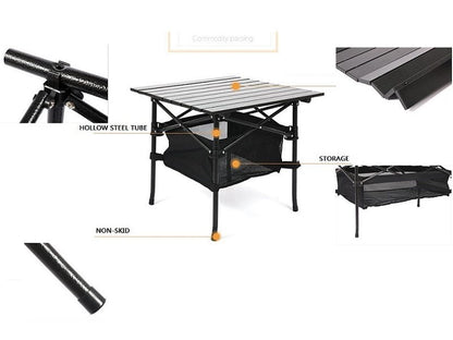 Portable Folding Table Tea Picnic Camping Barbecue Square Table 70*70*70 dealonline.co.nz