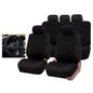 Car Seat Cover 5 Seater Front Rear Cushion Mat Polyester Steering Wheel Cover dealonline.co.nz
