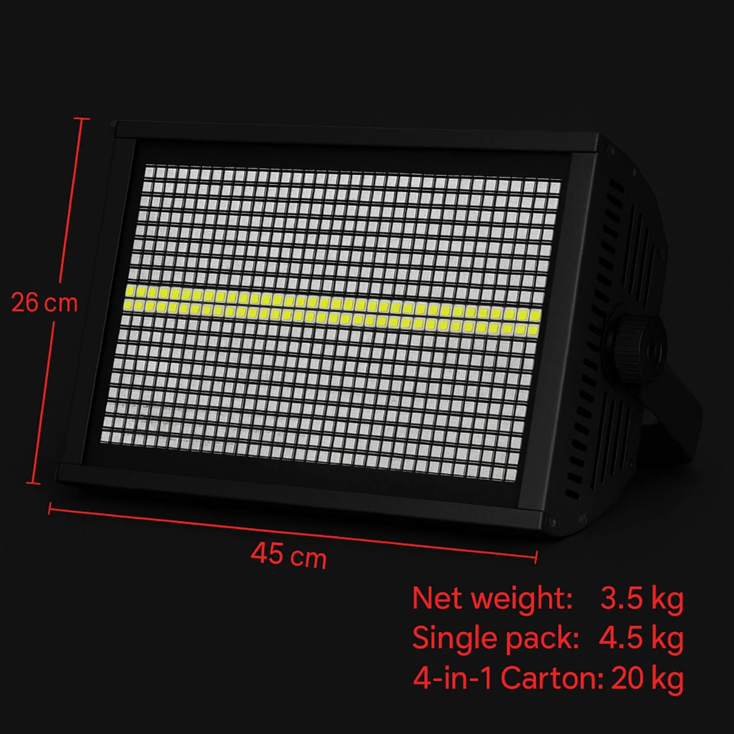 R4 LED Strobe Light for Stage | 8+8 Segment DMX/RDM-3