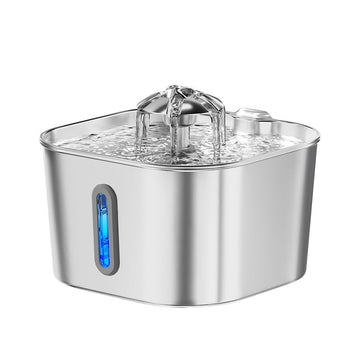 2.2L Stainless Steel Pet Water Fountain – FreshFlow