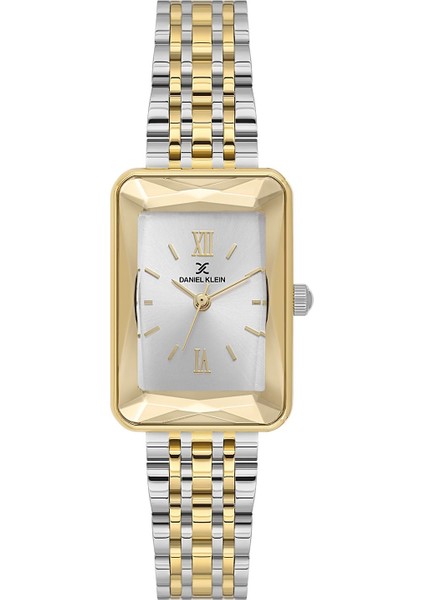 Daniel Klein Premium Rectangular Two Tone Watch - DK.1.13875-5 Kiwi Watches