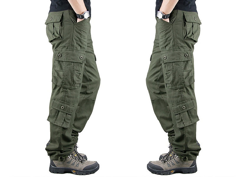 Cargo Pants Outdoor Solid Color Trousers Hiking Work Pants dealonline.co.nz