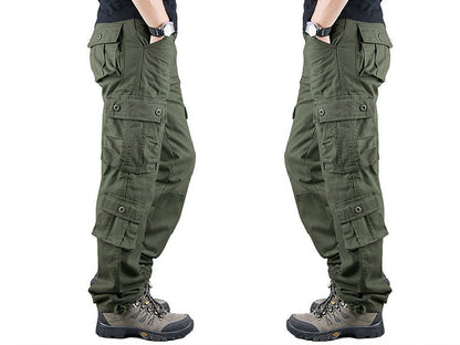 Cargo Pants Outdoor Solid Color Trousers Hiking Work Pants dealonline.co.nz