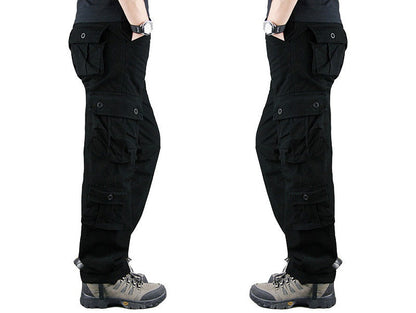 Cargo Pants Outdoor Solid Color Trousers Hiking Work Pants dealonline.co.nz
