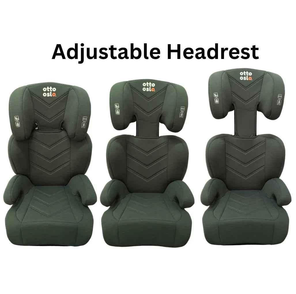 Zen i-Size Booster Car Seat with Isofix and Adjustable Headrest - GREEN