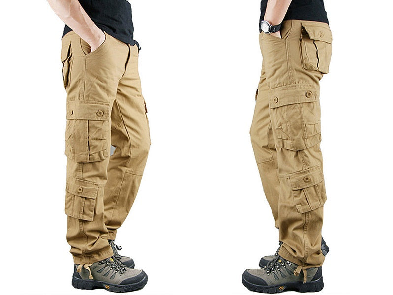 Cargo Pants Outdoor Solid Color Trousers Hiking Work Pants dealonline.co.nz