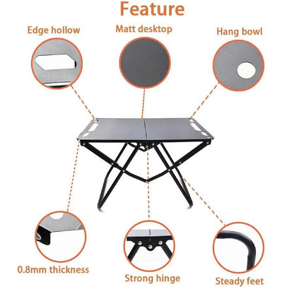 ECOTREK Modular Folding Camping Table – 58cm Portable Outdoor Table ZF10312 ECOTREK