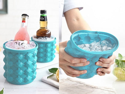 Small Ice Cube Maker Genie Silicone Wine Ice Bucket Big Ice Cube Tray Mold Cup dealonline.co.nz