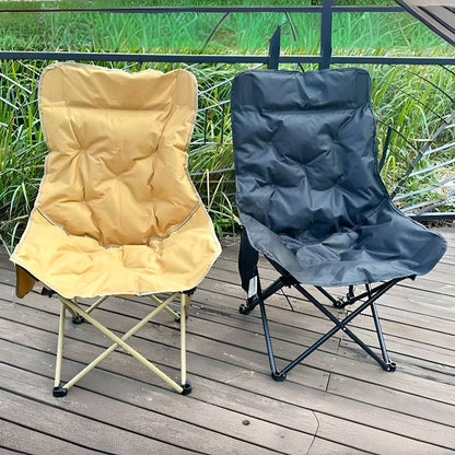 ECOTREK High-Back Padded Camping Chair – 3 Position Reclining Moon Chair ECOTREK