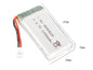 3.7V 1200mAh White Li-Po Rechargeable Battery for Drone dealonline.co.nz